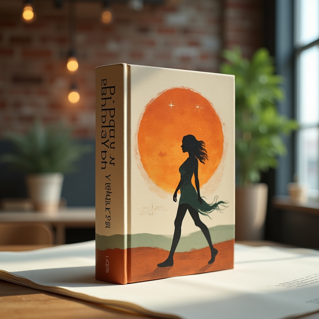 Copertina illustrata per romanzo contemporaneo, tecnica digitale con texture pittoriche